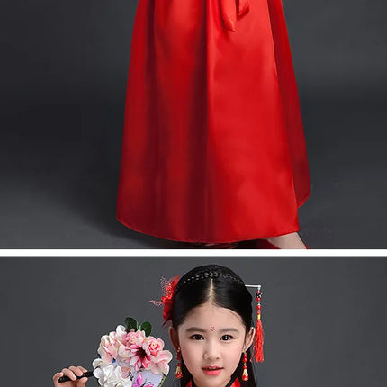 Autumn Two-piece Set Kids Hanfu Cosplay Tang Girl Suit Dance Costume Baby Outfits Ancient Girls Clothing Hanfu Children Suits