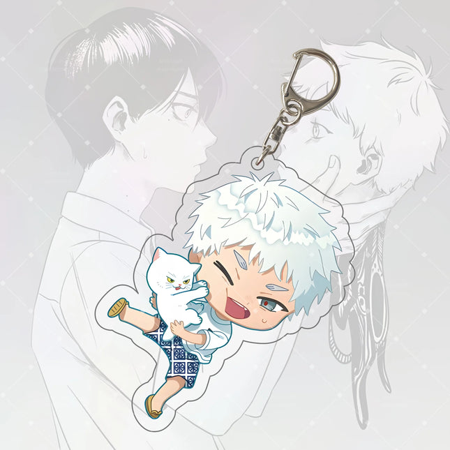 Anime Keychain Hikaru ga Shinda Natsu Hikaru Acrylic Keyring Strap Figure Hanging Accessories Backpack Decoration 6cm, Fan Gift