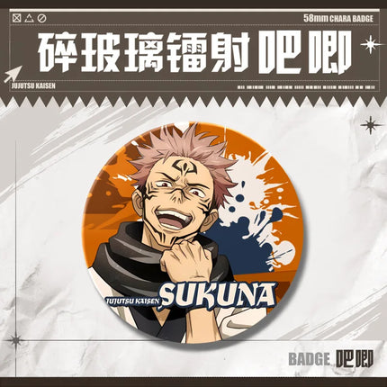 58mm Jujutsu Kaisen Pins Zenin Naoya Fushiguro Megumi Itadori Yuji Okkotsu Yuta Choso Tinplate Brooch Hat Backpack Badge Gift