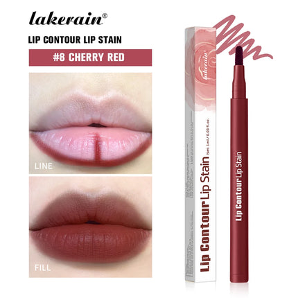 Lakerain Lip Liner Pencil Ballpoint Felt Tip Transfer-proof Lip Liner Stain Smudge-proof Waterproof Lip Liners Natural Makeup