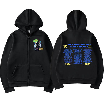 Hit Me Hard and Soft DID I BERAK YOUR HEART? Zipper Hoodies Men Women Clothing Pullovers Fashion Hip Hop Zip Up Sweatshirt Coats