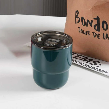 304 Stainless Steel Vacuum Tumbler, Portable Travel Mug for Hot & Cold Beverages - 255ml Travel, Coffee, Party Cup in 16 Colors