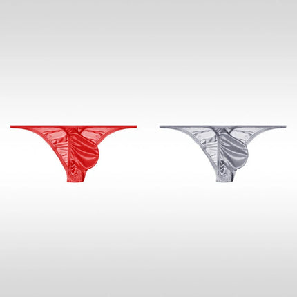 Men's Underwear Ice Silk Low Rise Sexy Bikini Briefs