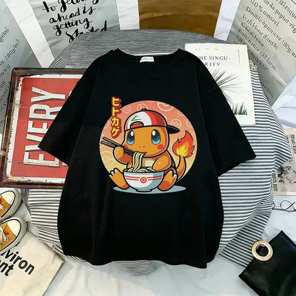 Pokemon 2026 New Hot T-shirt Men's T-shirt Casual Round Neck Women Short Sleeve Tee Summer Sports Casual Sleeve Tops Y2k Kids