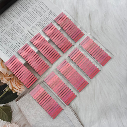 10Packs 3200Pcs Transparent Colorful Index Creative Memo Pads Office School Stationery Self-Adhesive Stickers Sticky Note Pads