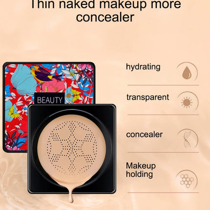 Small Mushroom Head Air Cushion Concealer Isolation Moisturizing Brighten Beauty Cream Bb Brightening Skin Tone Beauty Air 2cloS