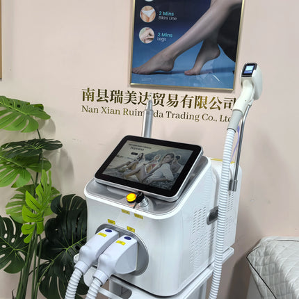 NEW Professional FAC 2 IN 1 Diode Laser 5000w Hair Removal Machine Pico Qswitch ND YAG tattoo removal machine 4 Waves 808NM