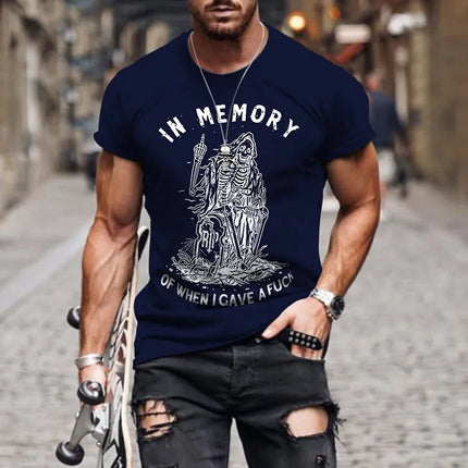 Men's Unisex T shirt Tee Graphic Letter Templar Cross Crew Neck Black Army Green Navy Blue 3D Print Outdoor Street Short Sleeve