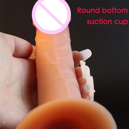 Cheap 4 Sizes Realistic  Silicone Dildo Women Erotic Anal Sex Toys Gay Soft Clitoris Vaginal Masturbators Penis Suction Cup Dick