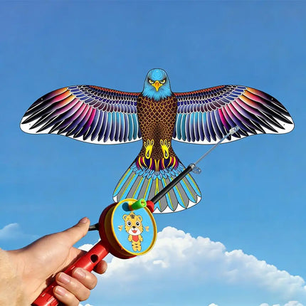 35cm Fishing Rod Kite Toys For Kids Vivid Butterfly Swallow Parrot Easy To Fly Goldfish Kites Garden Decor Ornament