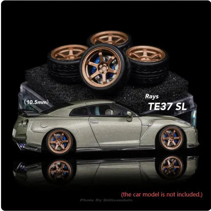 1/64 Chika Nabes Wheels or Brake Caliper 8.9mm 9.7mm 10.5mm Model Car Tires Rim Work S1 VSXX for 1:64 HW Tomy Mini GT Alloy Cars
