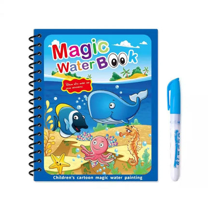 1/3/5pcs Cartoon Magic Water Book with Pen Drawing Coloring Books Kids Baby Montessori Toys Children Learning Education Toy TMZ