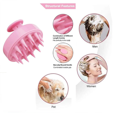 Hair Wash Brush for Gentle Scalp Massage Shower SPA Comb Body Beauty Hairdressing Tool for Cleaning And Stimulation