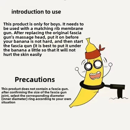 Men's vibrating masturbator electric masturbation ring training and relaxation device fascia gun adult head sex toy