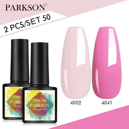 Parkson 2/3pcs Matte Top Coat Gel Nail Polish Kit Base Top Coat Set UV LED Nail Art Manicure Polish Primer Soak Off Nail Gel Set