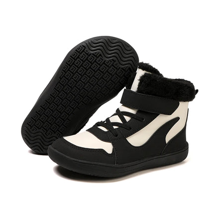 Kids Wide Toe Barefoot Snow Boots | Boys/Girls Winter Minimalist Sneakers | Girls Boys Warm Boot Toddler Little Big Kids