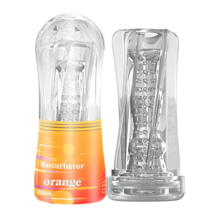 Transparent Vagina Adult Endurance Exercise Adult Supplies Vacuum Pocket Cup Male Masturbator Cup Soft Pussy Sex Toys for Men