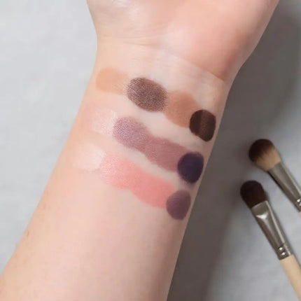 1Pc Cappuvini Matte Velvet Eyeshadow Palette 4 Colors with Eyeliner Highlighter And Contour Cute Beauty Cosmetic Eyes Makeup Set
