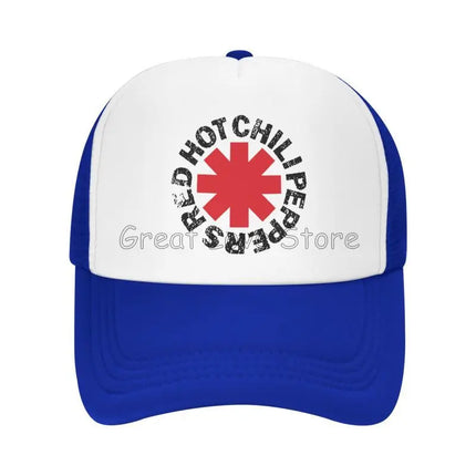 Red Hot Chili Print Baseball Cap Peppers Cool Funny Breathable Mesh Cap Outdoor Summer Sun Hats Unisex Adjustable Snapback Hat