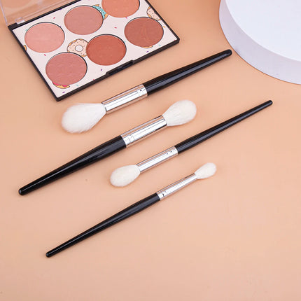 Makeup Highlighter Brush 100% Goat Hair Tapered Highlighter Brush Face Setting Powder Contour Highlighter Sculpting Makeup Tool