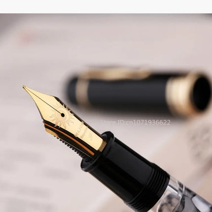 Majohn NO.8 Blue/Black Panda Gold-plated Sun Bock Nib for Majohn P139/P140/P141 Fountain Pen Writing Business Accessories