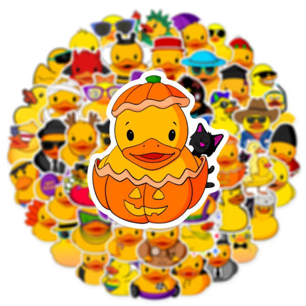 10/25/50pcs Lovely Duck Cartoon Graffiti Stickers for DIY Scrapbook Stationery Water Bottle Phone Laptop Guitar Decal