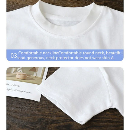 Summer Solid Children Cotton Casual Short Sleeve White Red Black T-shirts Girls Baby Clothes Kids Boys Toddler High-quality Tops