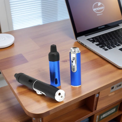 Mini Portable Aromatherapy Lighter Multifunction Smoking Pipes  with Volcanic Stone Metal Tobacco Pipes Cigarette Smoking Gift