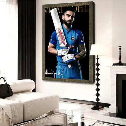 Virat Kohli Cricket Printed Canvas Poster Personalized High Quality Wall Art Paintings for Modern Home Decorations Wand Deko