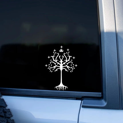Tree of Gondor Decal Car Bumper Decor Middle Earth Vinyl Car Windshield Window Sticker Fantasy Power Rings Decals Laptop Decor