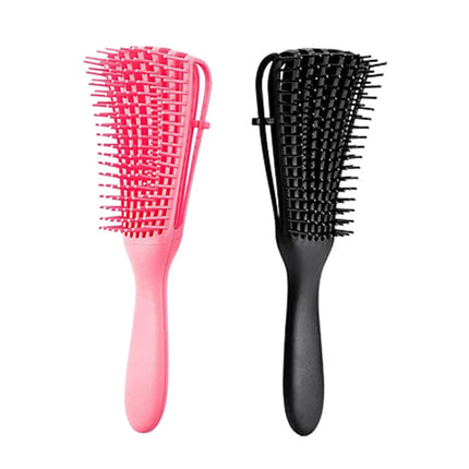 1Pc Detangling Brush for Afro America/African Hair Textured 3a to 4c Kinky Wavy/CurlyLong Hair, Knots Detangler Easy to Clean