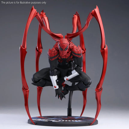 New Spider-Man doll, premium PVC black and red Spider-Man Mess Toys, anime-style action doll, suitable for collection and as a g
