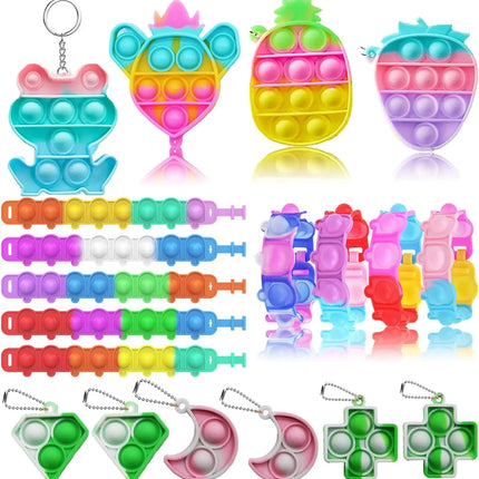 120/60PCS Party Favors for Kid Pop Fidget Toys, Treasure Box for Classroom, Pinata Filler, Goodie Bag Stuffers