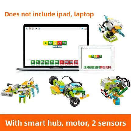 Educational WeDo 2.0 Core Set Building Blocks with Scratch 3.0 Programming Electrics Robotics STEAM DIY Toys Gift for Kids