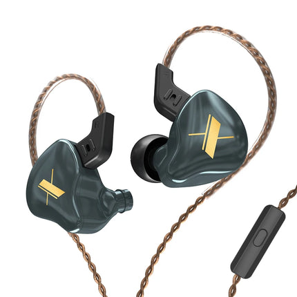 KZ EDX Wired Earphones With Microphone Dynamic HIFI Bass Music Earbuds In Ear Monitor Headphones Noise Cancelling Sport Headset