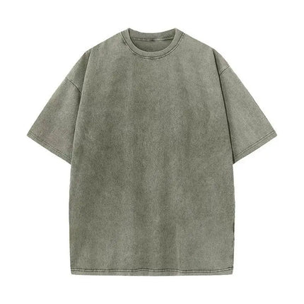 Custom Cotton Knit T-Shirt Breathable Short Sleeve Printed Tee Personalized Logo For Couple Family Group Oversized Unisex