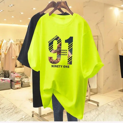 Summer Digital Building Print Cotton Basic T-shirt Women Fashion Casual O-neck Short Sleeve Top Tee Loose Oversized Y2k Pullover