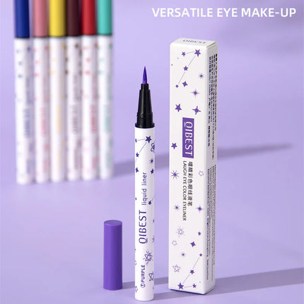 1Pc Quickily Drying Colorful Eyeliners Pencil Eyes Cosmetics Matte Liquid Eyeliners Waterproof Lasting White Sweatproof  Make Up