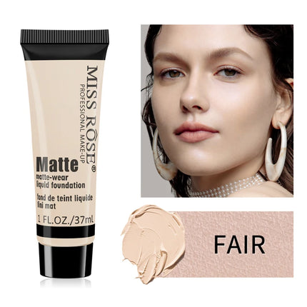 Matte Liquid Foundation Concealer BB Cream Silky Moisturizing Long-wearing Face Contouring Brighten Skin Tone Makeup Waterproof