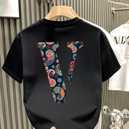 2026 Summer Men's Short-Sleeved Fashion New Product - Multi-purpose Cool Youthful Casual Round-neck Fun Print Cotton T-Shirt Top