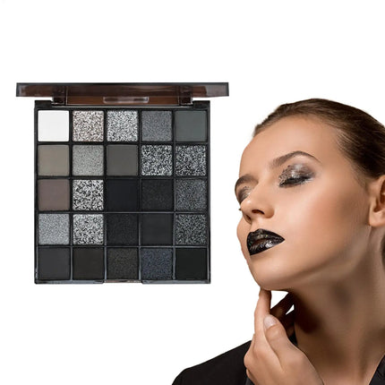 Dark Eyeshadow Palette 25 Colors Smoky Eyeshadow Makeup Palette Powder Shadow Gothic Smokey Eye Kit Cool Tone Eye Shadow makeup