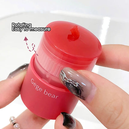 Gege Bear Hydrating Tinted Lip Essence — Moisturizing Water-Gloss Finish, Korean-Style Youthful and Flawless Look Lip Balm