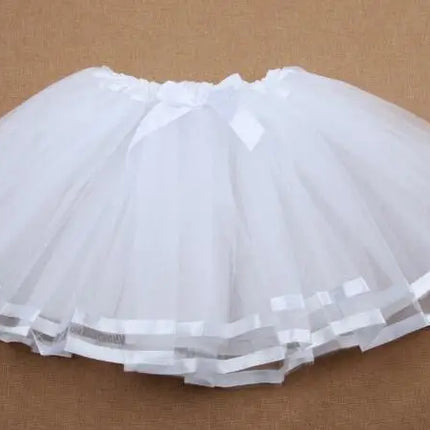 Baby Girl Tutu Skirt Cute Kids Princess Tulle Skirts Summer Children Party Ribbon Skirt Girls Dance Pettiskirt