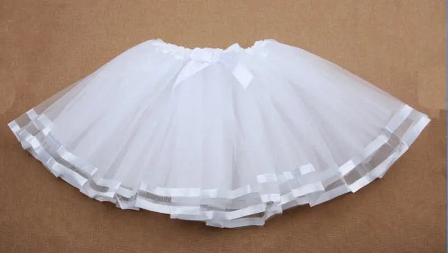 Baby Girl Tutu Skirt Cute Kids Princess Tulle Skirts Summer Children Party Ribbon Skirt Girls Dance Pettiskirt