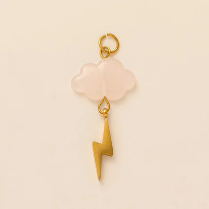 Stainless steel 18K gold-plated pendant jewelry DIY necklace bracelet making twelve zodiac cloud star retro jewelry accessories