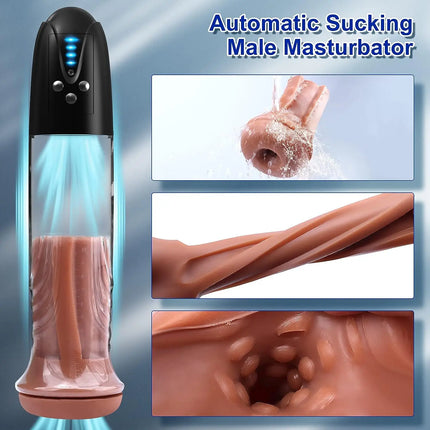 Electric Vacuum Penis Pump with Pocket Pussy Penis Enlargement Extend Dick Pump Male Masturbator Penis Trainer Sex Toys for Men