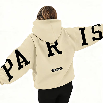 European And American Loose Casual Pullover Hoodie Sweatshirt Coat Printed Letter Pattern High Street Hip-Hop Trendy Men Women