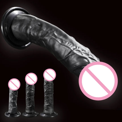 Realistic Dildo for Women Silicone Beginner G-spot Anal Stimulation Dildo with Strong Suction Cup for Adult Sex Toy Masturbator