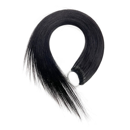 DIYOMO Korean 100% Pure Cotton Real Hair Double Brush Feather Silk Remy 50g Natural Color Double Head for Hair Extensions