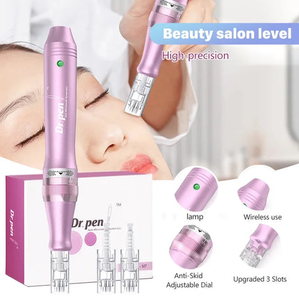 Authentic Dr. Pen Ultima M7 12Pcs 0.25mm Needles Multi-function Facial Mesotherapy Skin Wireless Electric Derma Beauty Device